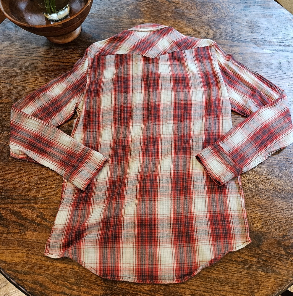 Salt Valley Western Pearl Snap Sz S - Picture 7 of 7